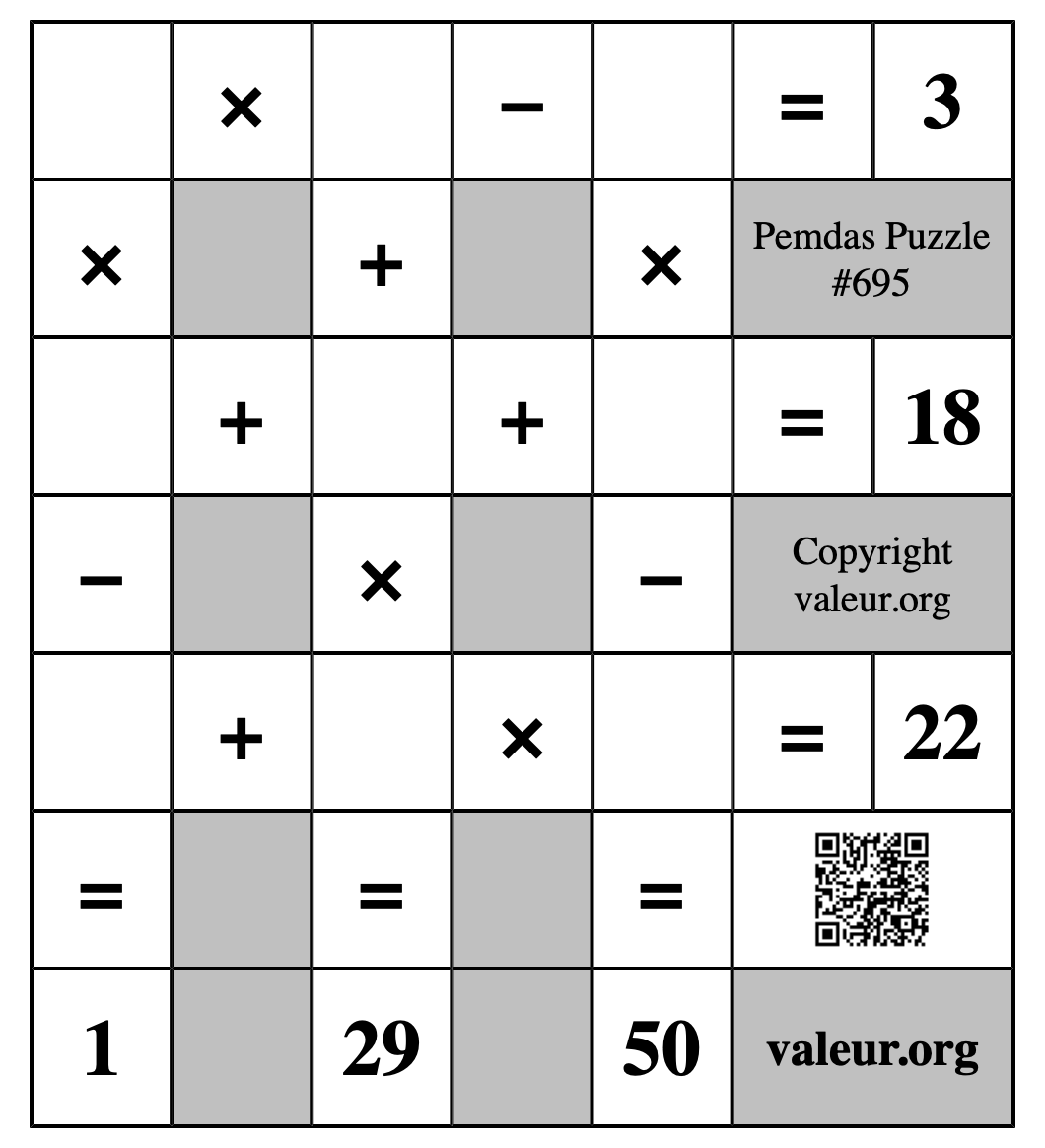 Pemdas Puzzle #695