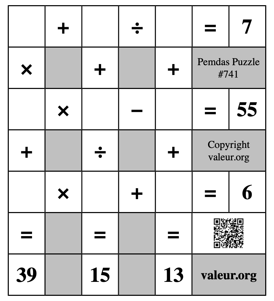 Pemdas Puzzle #741