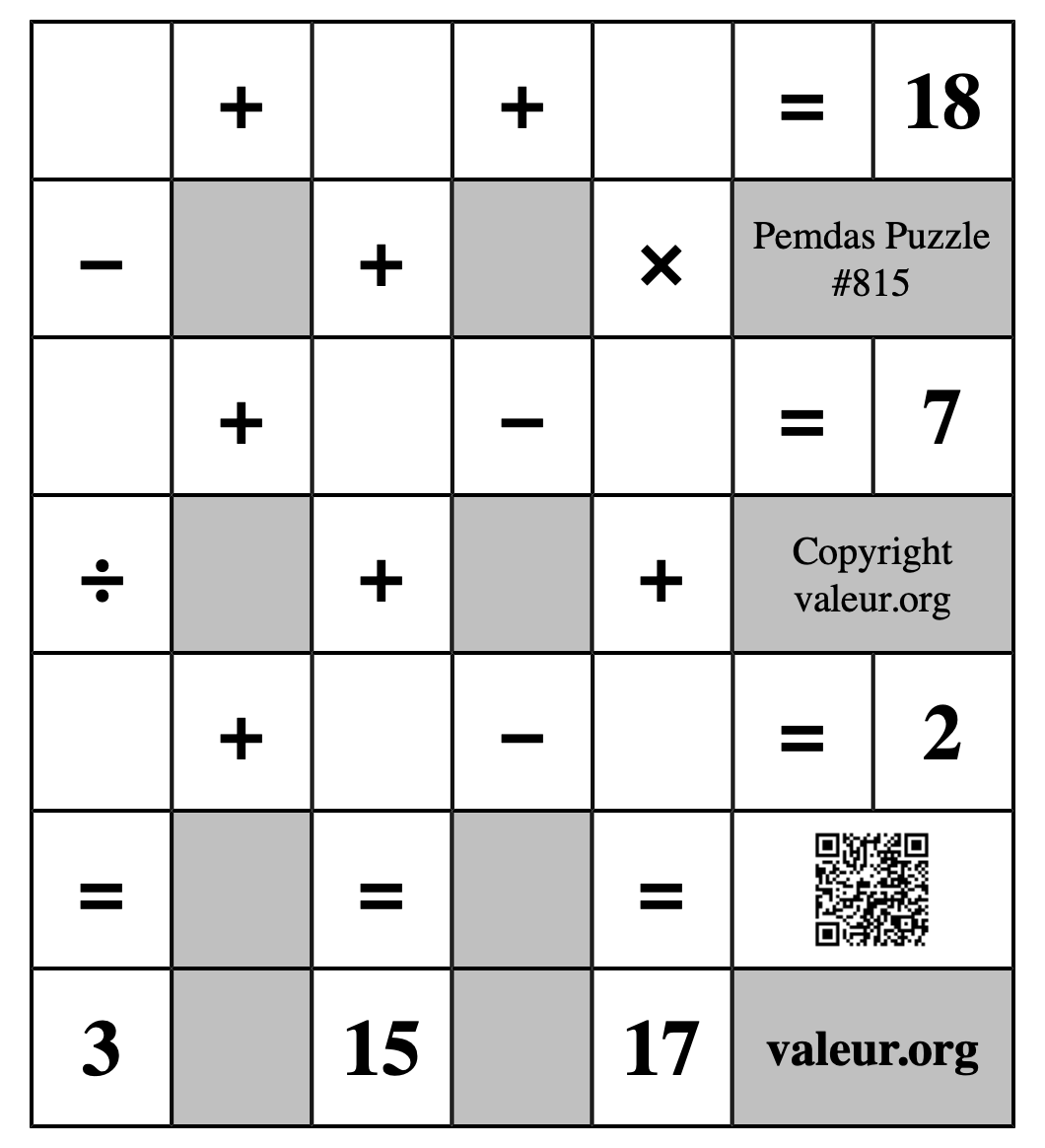 Pemdas Puzzle #815