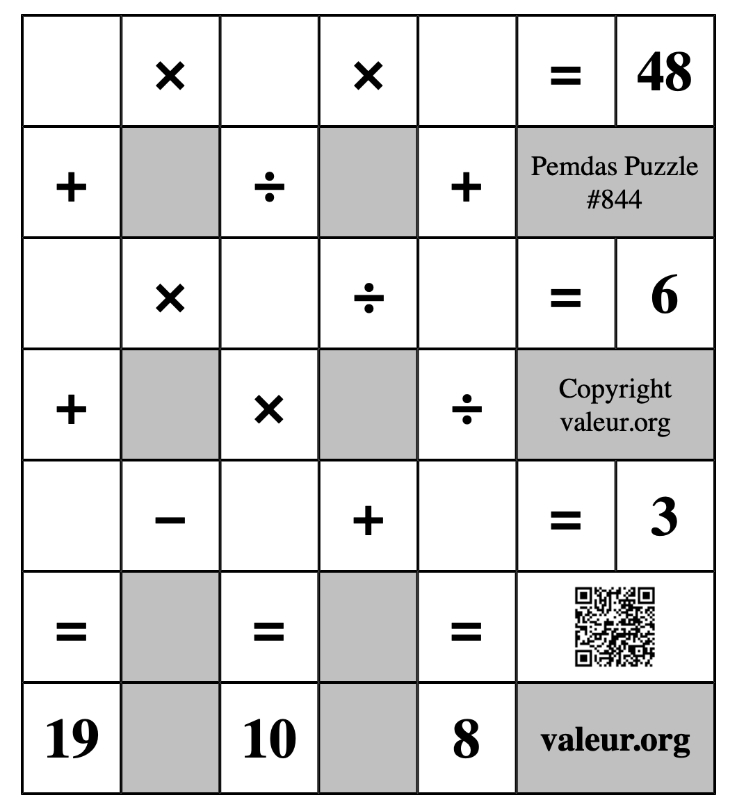 Pemdas Puzzle #844