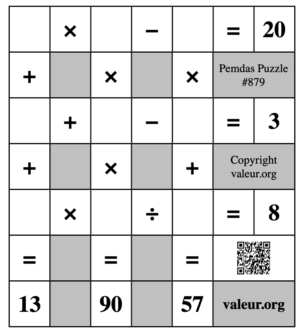 Pemdas Puzzle #879