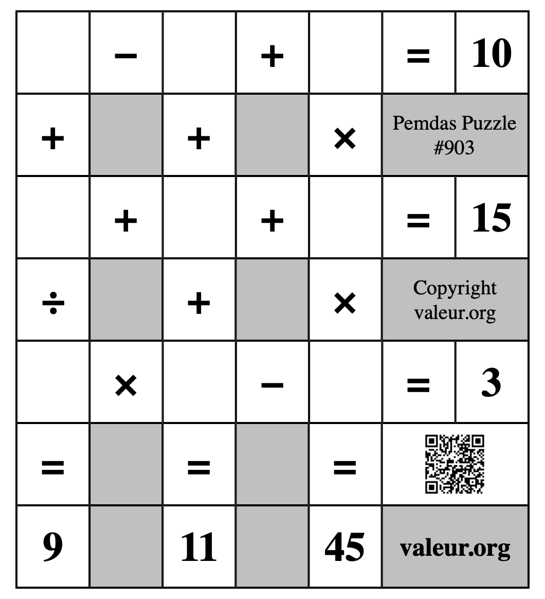 Pemdas Puzzle #903