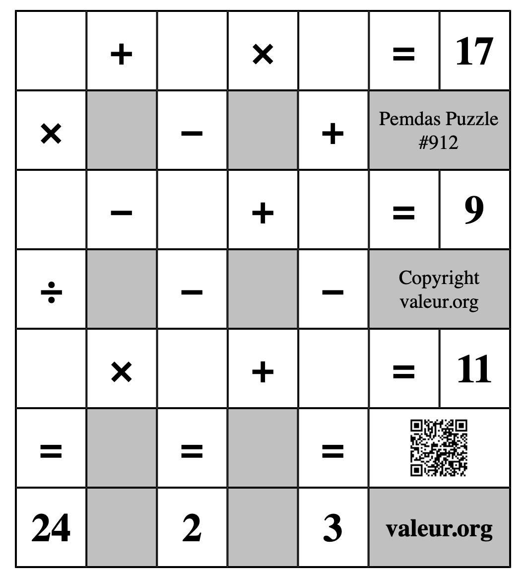 Pemdas Puzzle #912