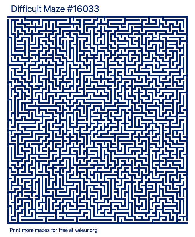 Free Printable Difficult Maze number 16033