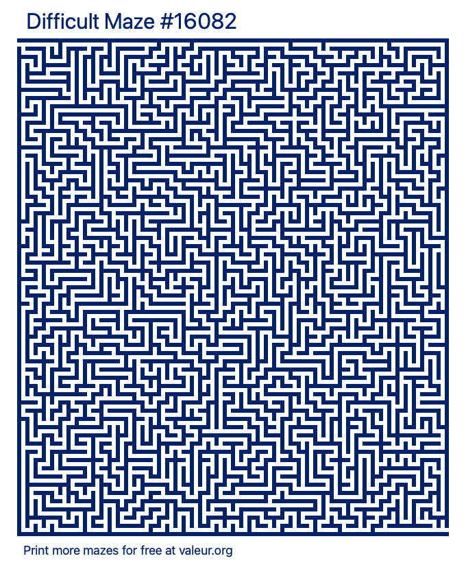 Free Printable Difficult Maze number 16082