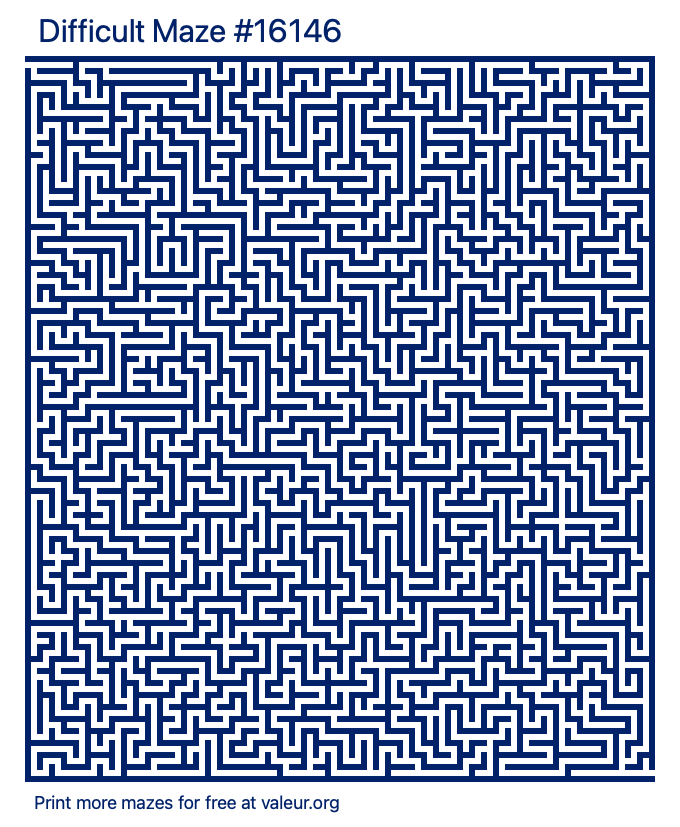 Free Printable Difficult Maze number 16146