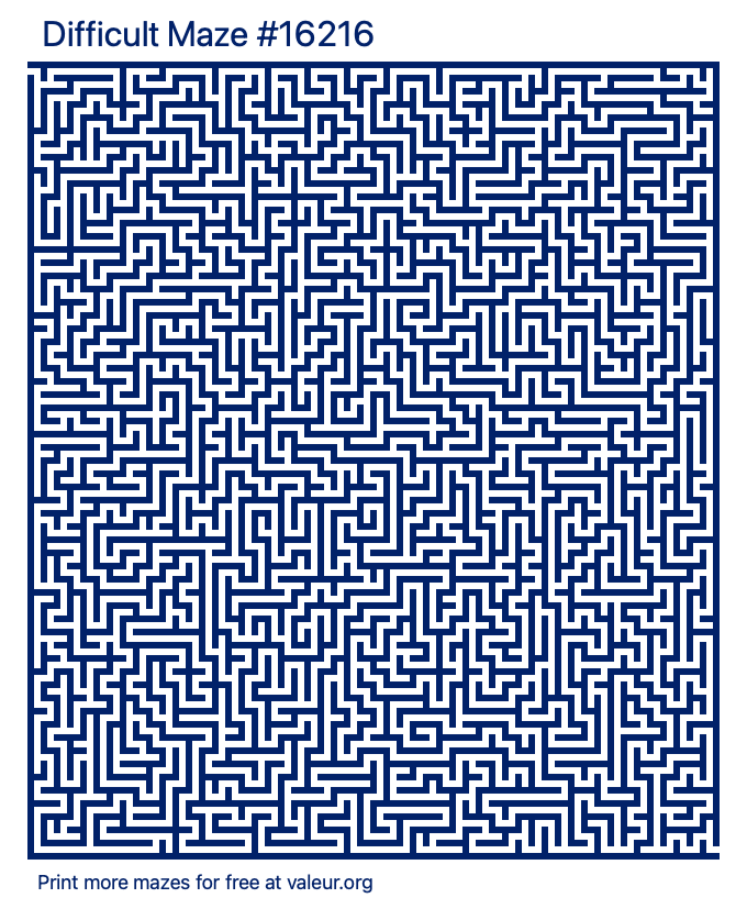 Free Printable Difficult Maze number 16216