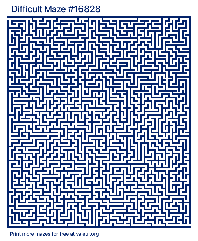 Free Printable Difficult Maze number 16828