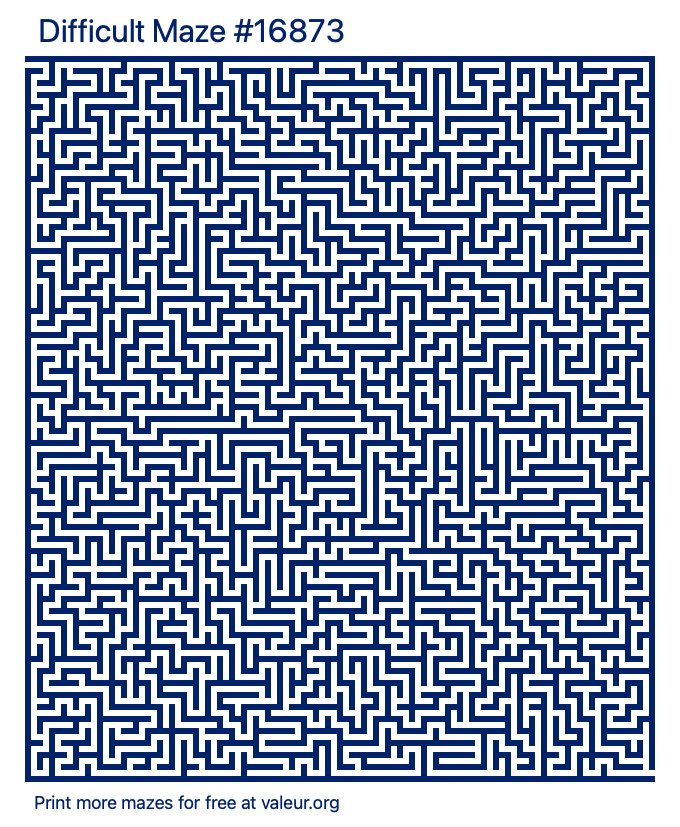 Free Printable Difficult Maze number 16873