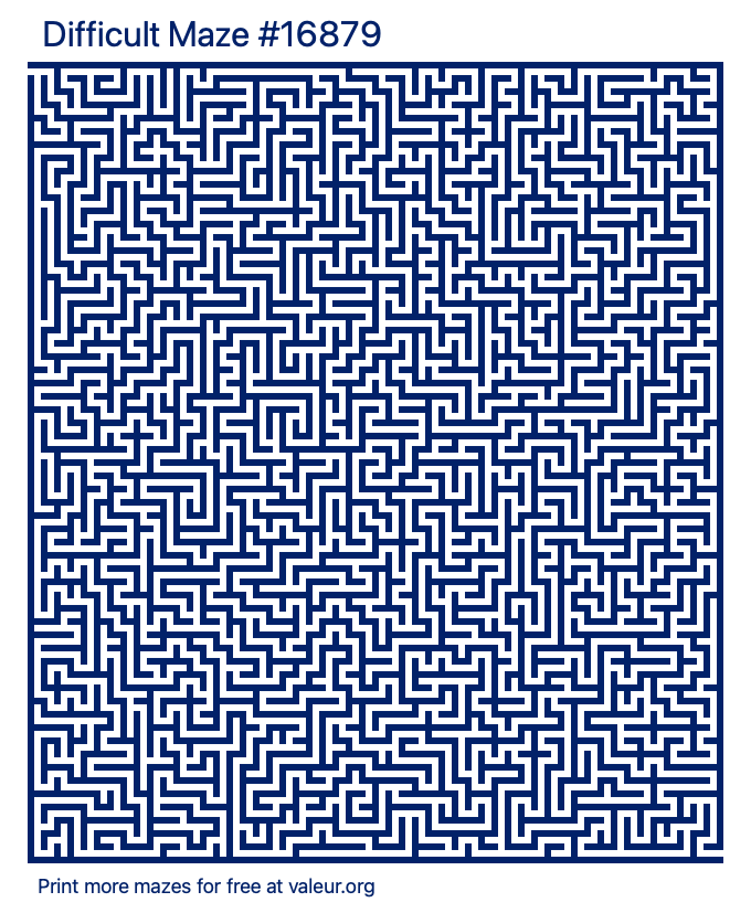 Free Printable Difficult Maze number 16879