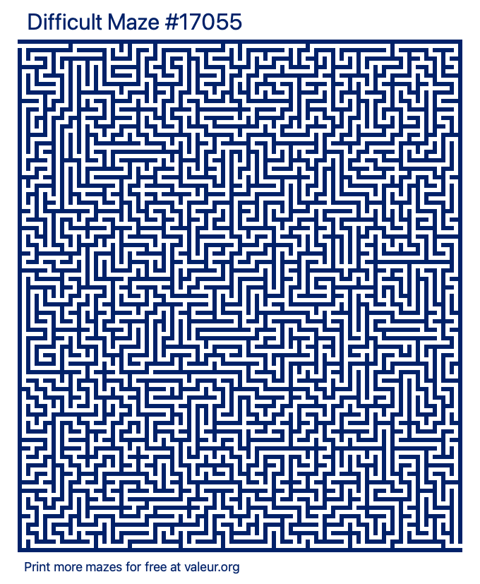 Free Printable Difficult Maze number 17055