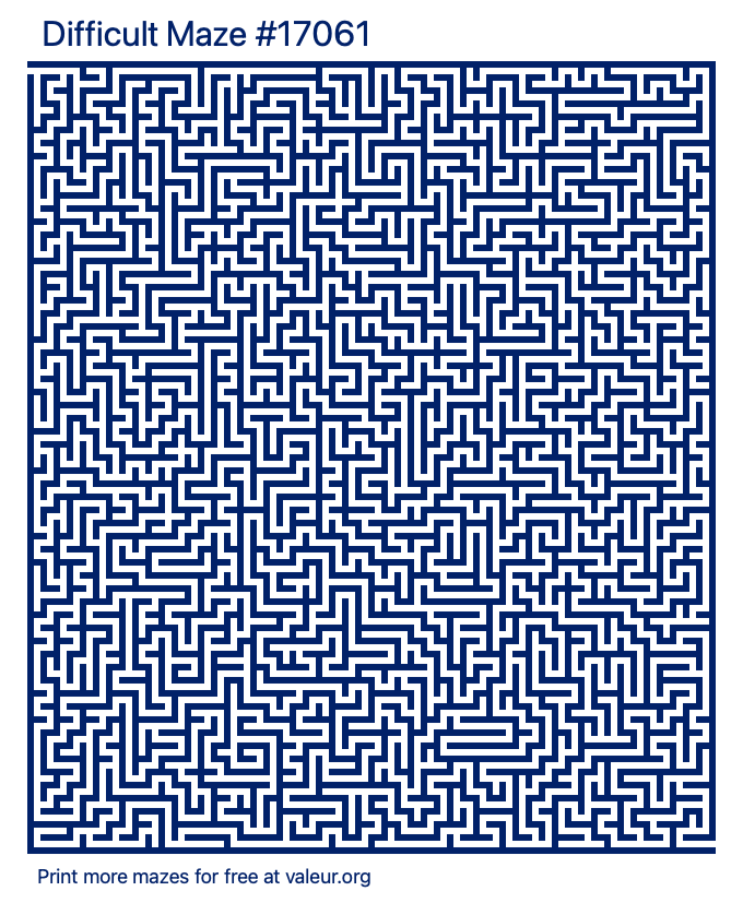 Free Printable Difficult Maze number 17061