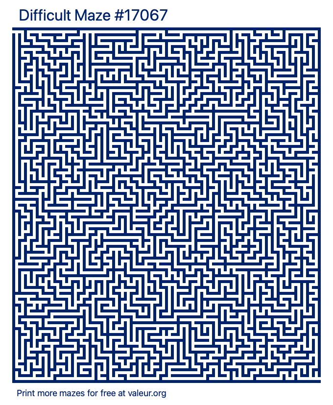 Free Printable Difficult Maze number 17067