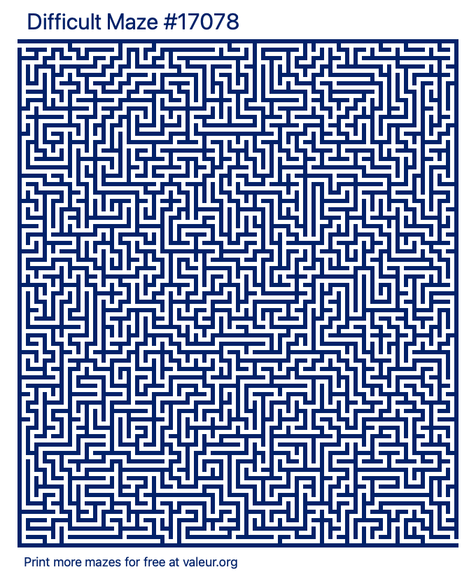 Free Printable Difficult Maze number 17078