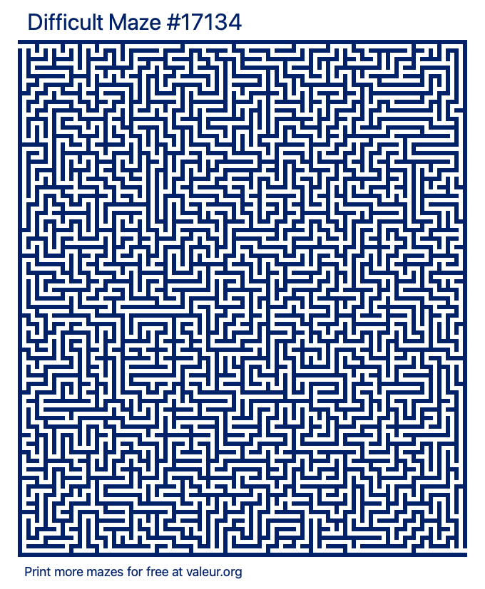 Free Printable Difficult Maze number 17134