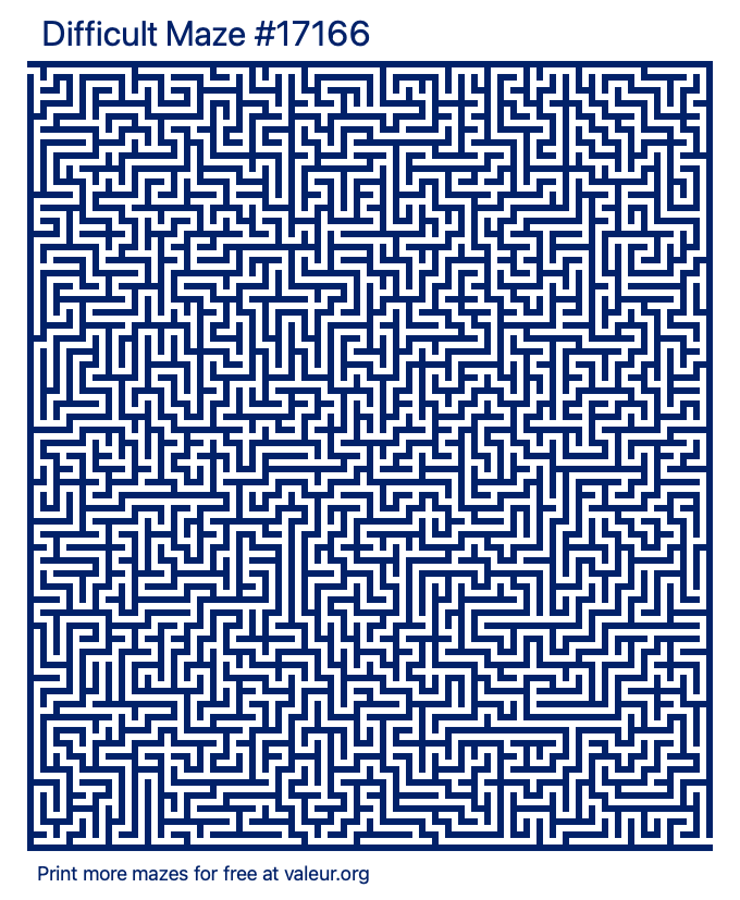 Free Printable Difficult Maze number 17166
