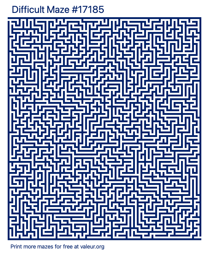 Free Printable Difficult Maze number 17185