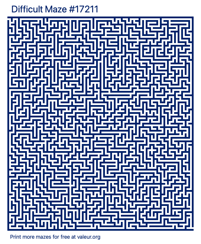 Free Printable Difficult Maze number 17211