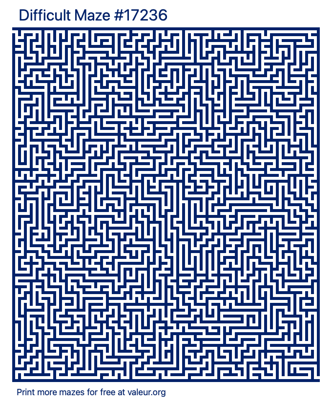 Free Printable Difficult Maze number 17236