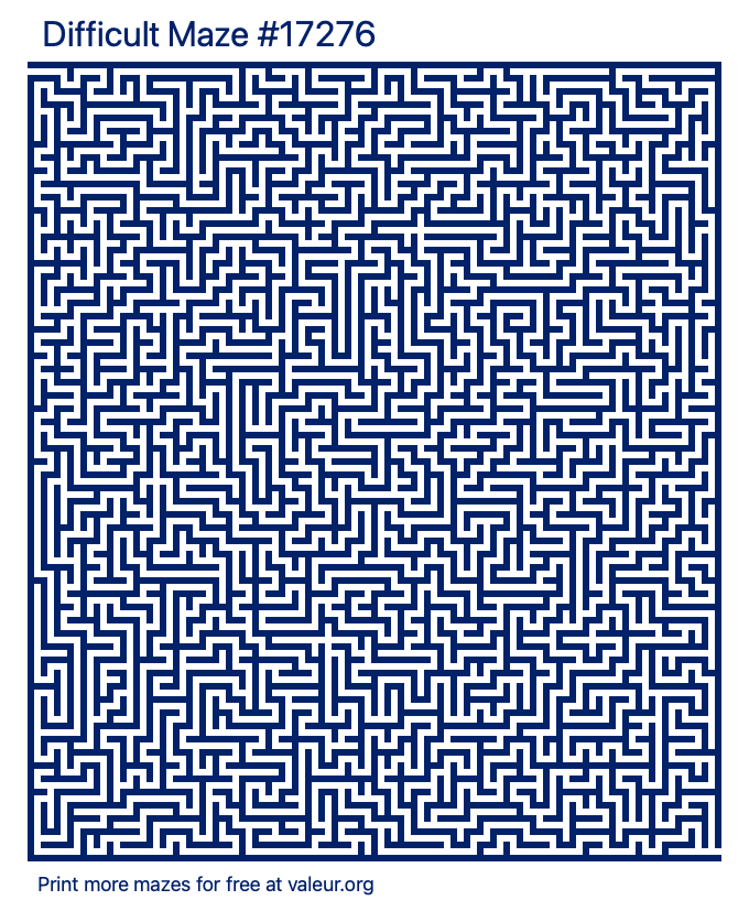 Free Printable Difficult Maze number 17276