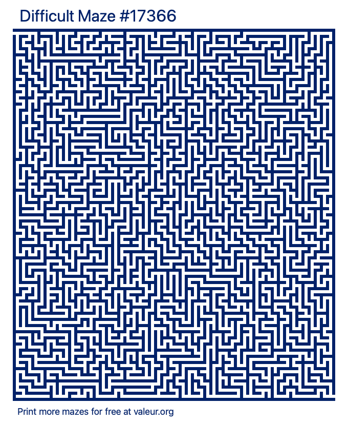 Free Printable Difficult Maze number 17366