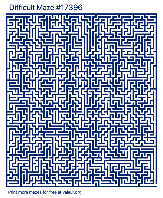 Free Printable Difficult Maze number 17396