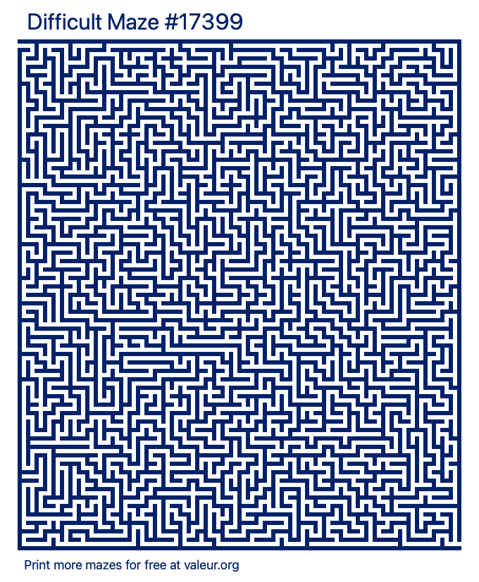 Free Printable Difficult Maze number 17399