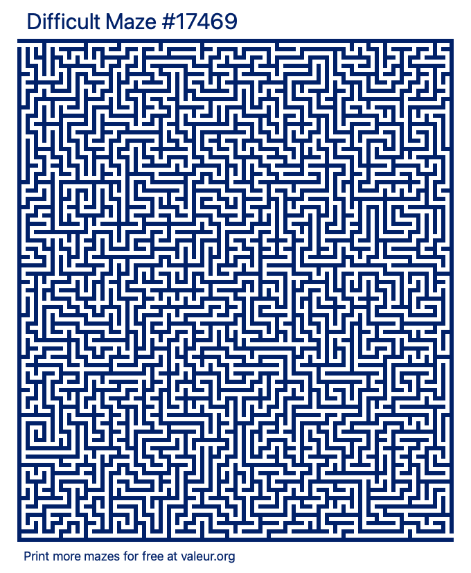 Free Printable Difficult Maze number 17469
