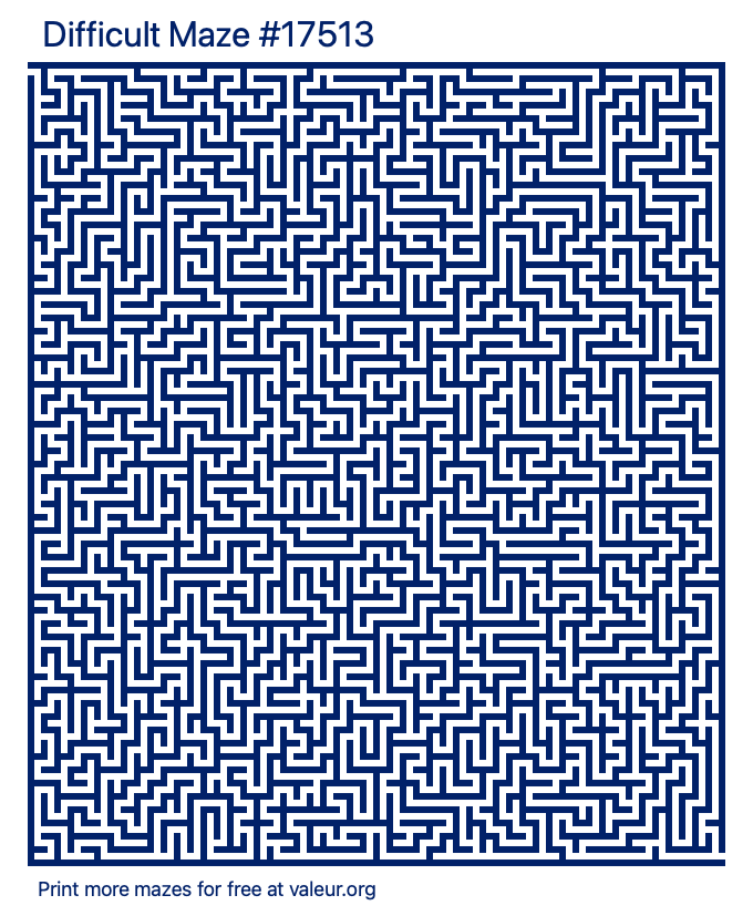 Free Printable Difficult Maze number 17513