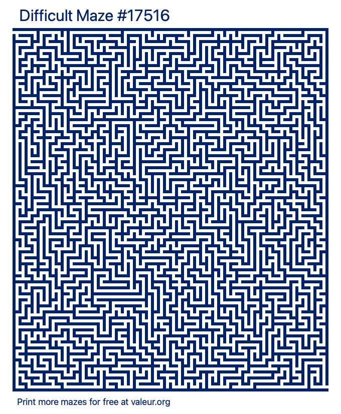 Free Printable Difficult Maze number 17516