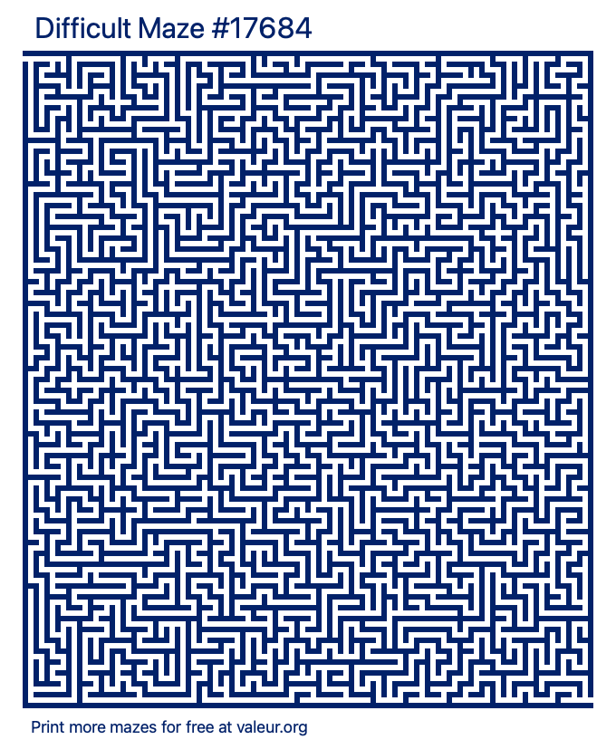 Free Printable Difficult Maze number 17684