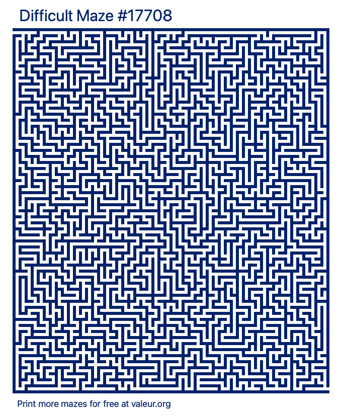 Free Printable Difficult Maze number 17708