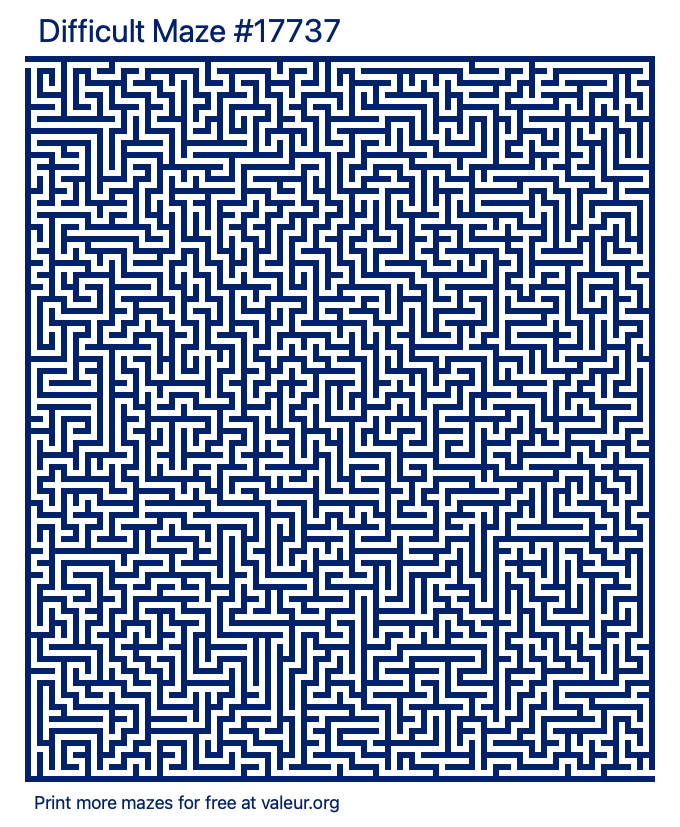 Free Printable Difficult Maze number 17737