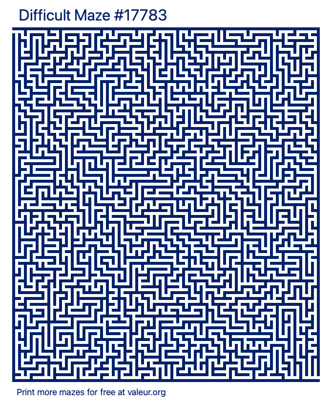 Free Printable Difficult Maze number 17783