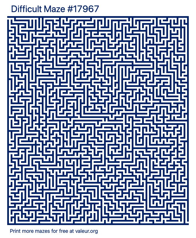 Free Printable Difficult Maze number 17967