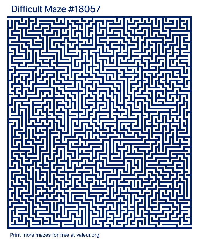 Free Printable Difficult Maze number 18057