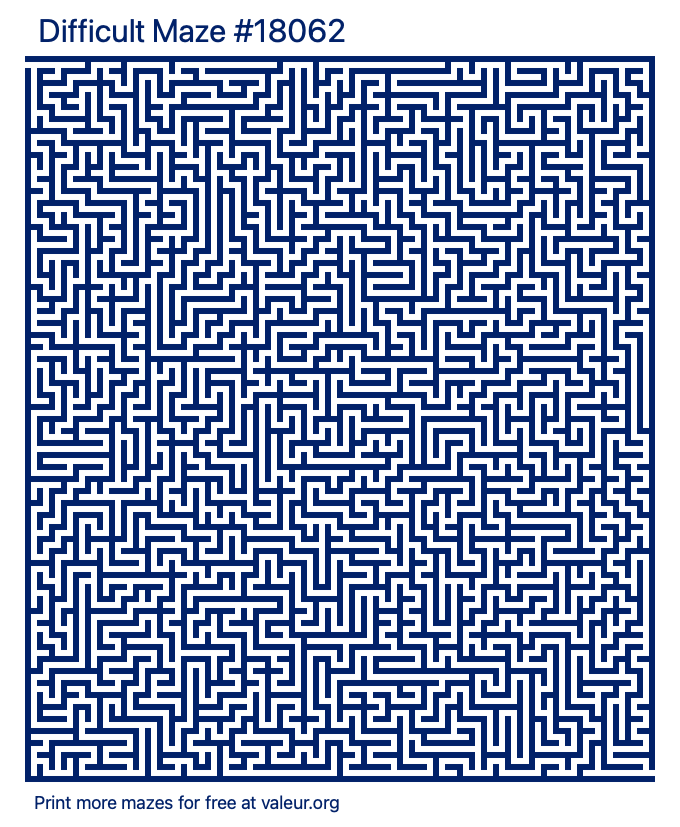 Free Printable Difficult Maze number 18062