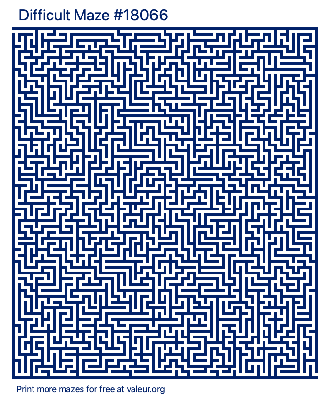 Free Printable Difficult Maze number 18066