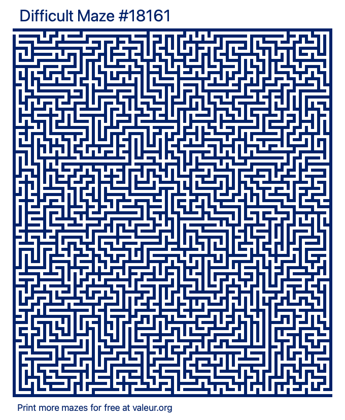 Free Printable Difficult Maze number 18161