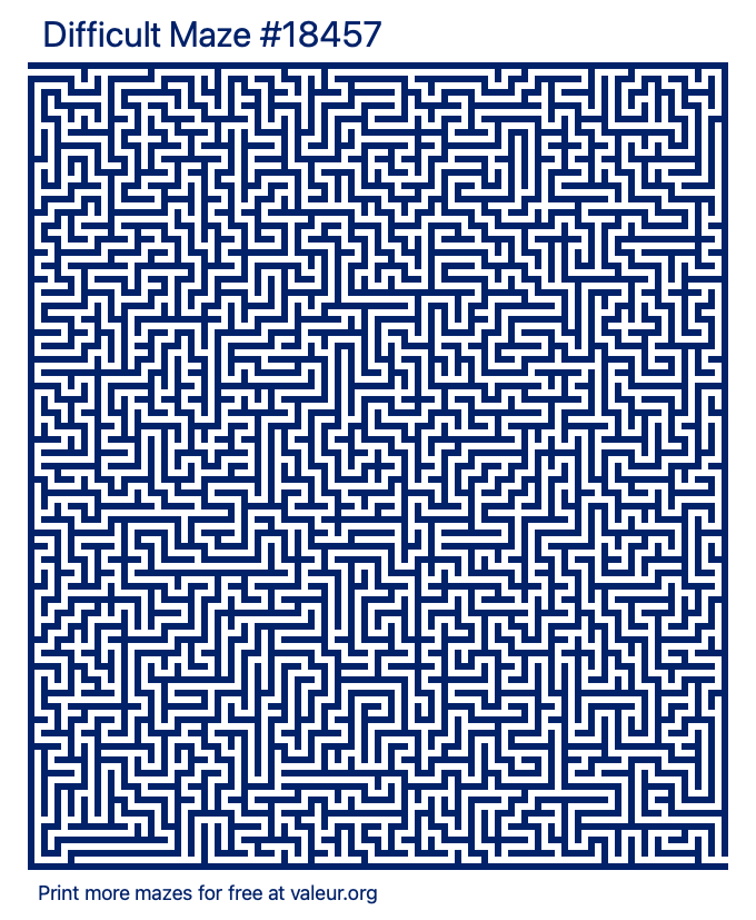 Free Printable Difficult Maze number 18457