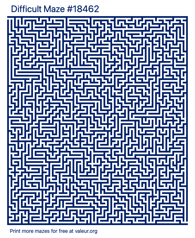 Free Printable Difficult Maze number 18462