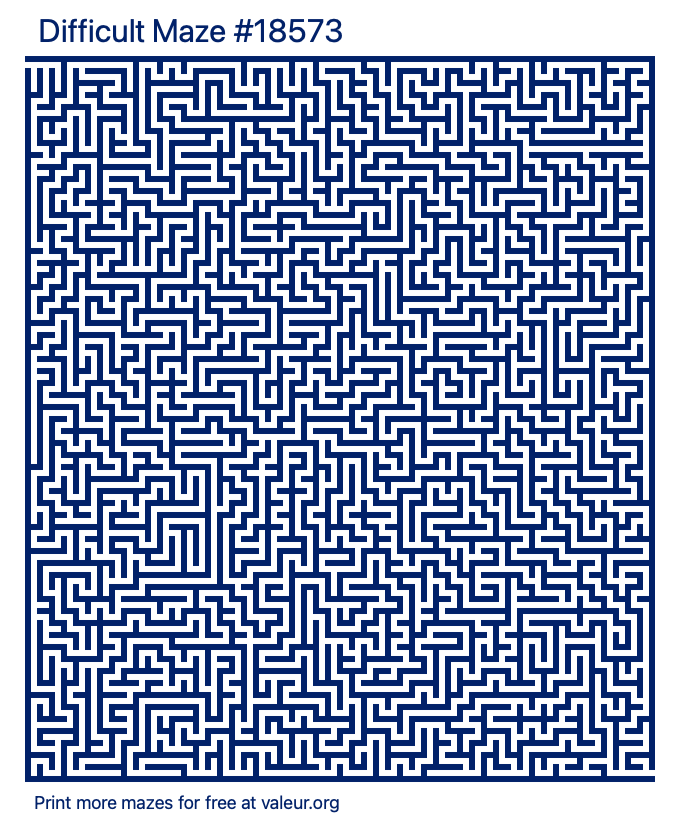 Free Printable Difficult Maze number 18573