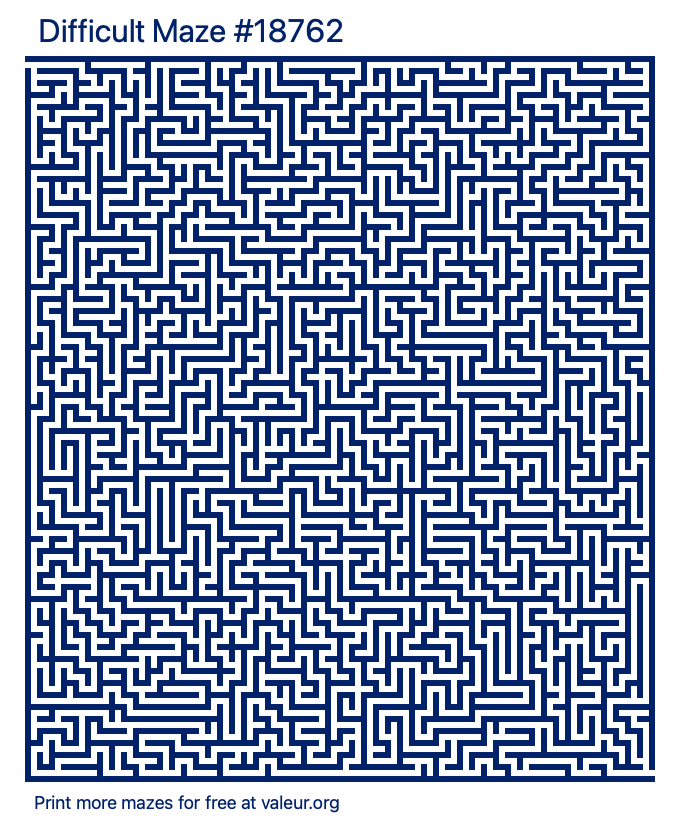 Free Printable Difficult Maze number 18762