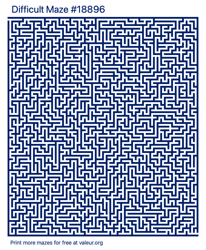 Free Printable Difficult Maze number 18896