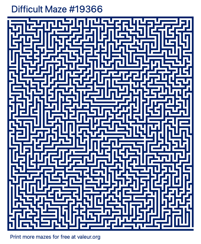 Free Printable Difficult Maze number 19366