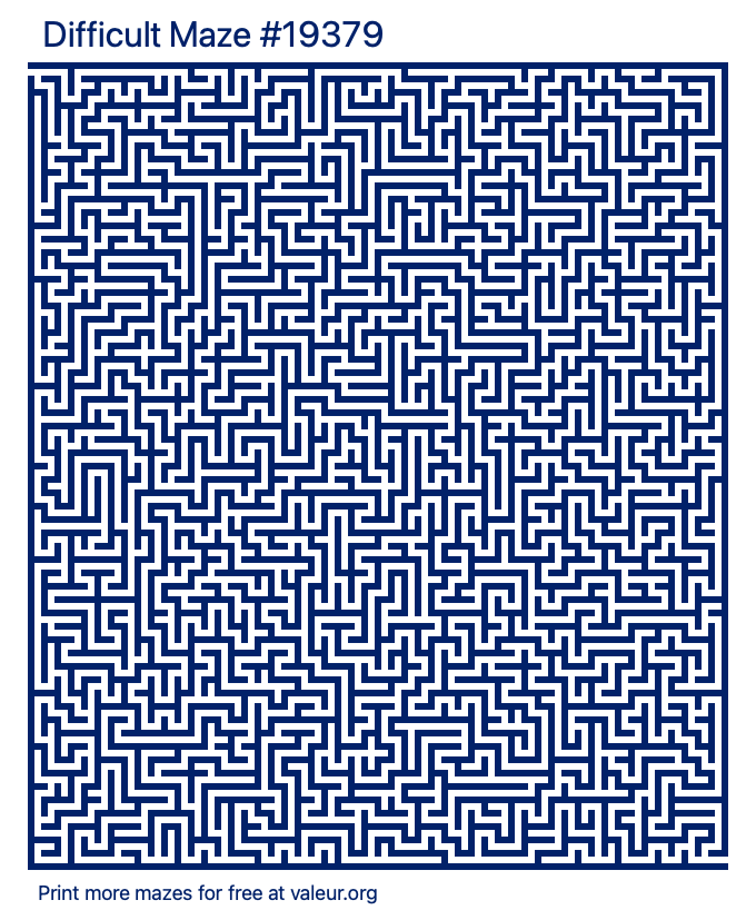 Free Printable Difficult Maze number 19379
