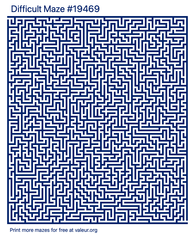 Free Printable Difficult Maze number 19469