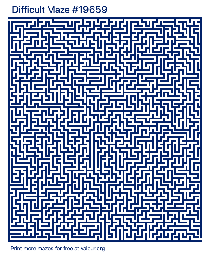 Free Printable Difficult Maze number 19659