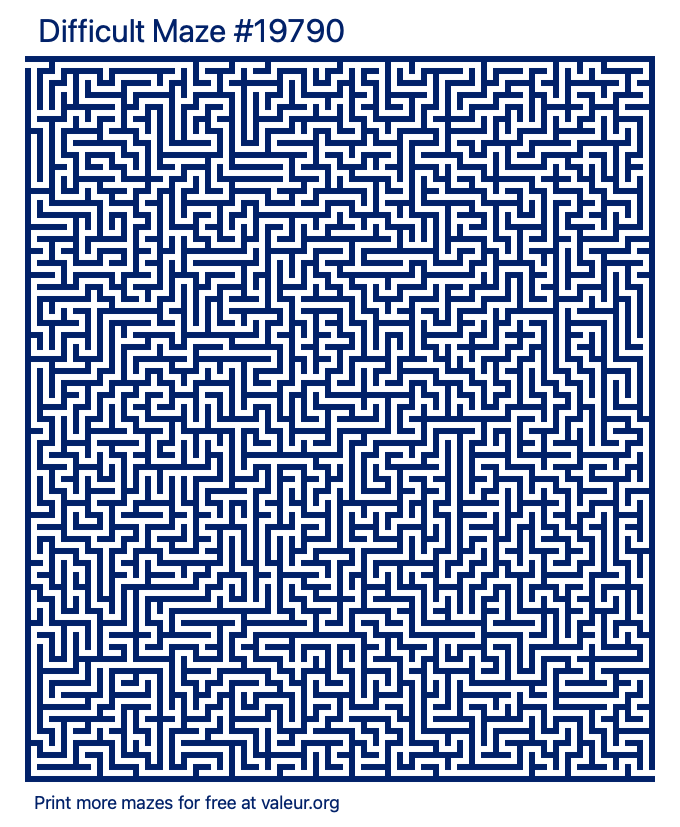 Free Printable Difficult Maze number 19790