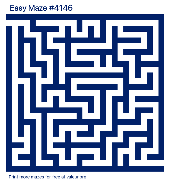 Free Printable Easy Maze number 4146